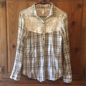 🤩Free people cute western shirt